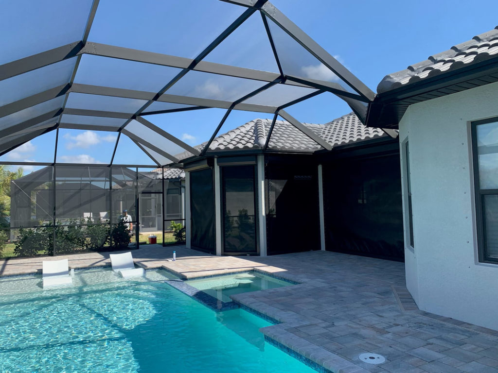 Lanai Hurricane Shades and Screen for Naples, Marco Island, Ave Maria, East Naples, North Naples, Bonita Springs, Florida