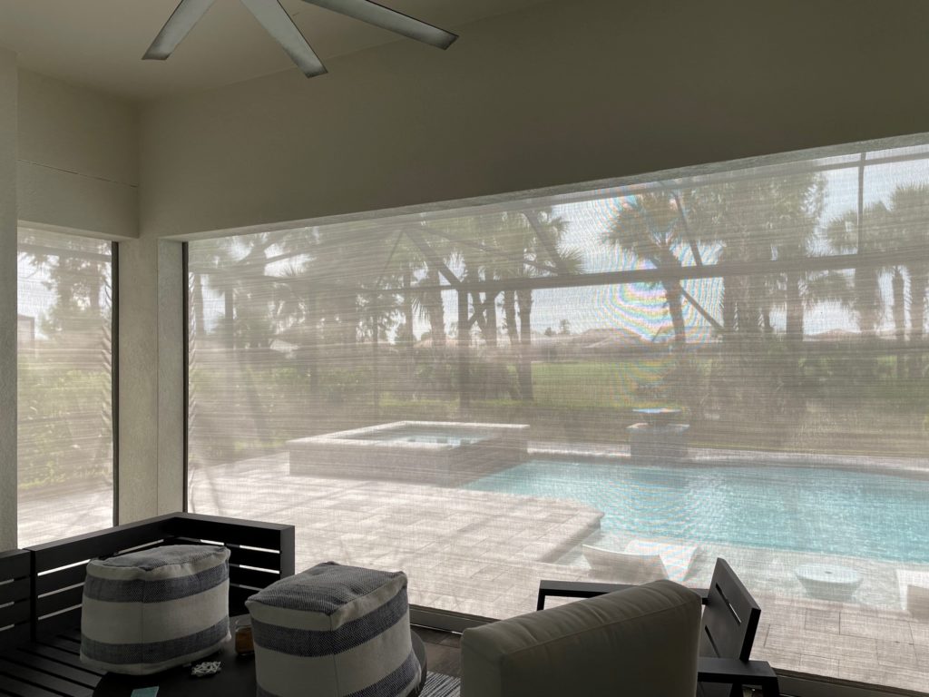 Lanai Hurricane Screen installed in Naples, Marco ISland and Ave Maria, FL